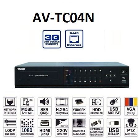 AV-TC04N Hybrid Kayıt Cihazı